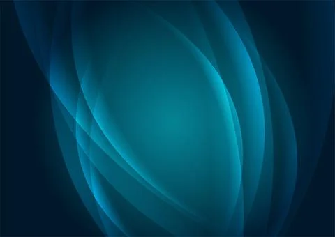 Abstract shiny blue glossy waves minimal elegant background 스톡 일러스트