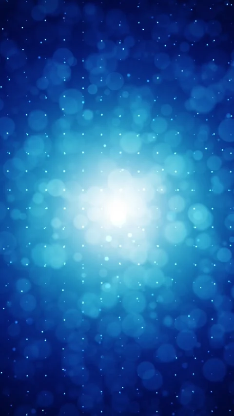 Abstract shiny blue looping bounce dots boke background Stock Footage 341434239