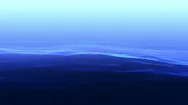 Abstract Shiny Blue Waves, Light Streaks. Seamless Loop. Stock Footage