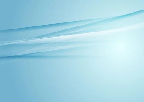 Abstract shiny blue white stripes minimal tech background Illustrazione stock
