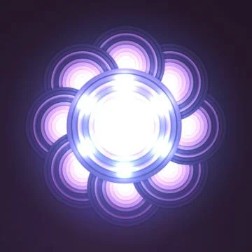 Abstract shiny cirlce frame with space for text Stock Illustration
