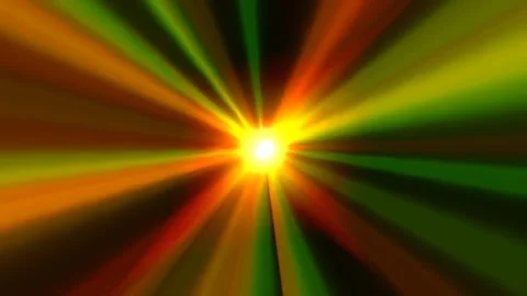 Abstract shiny colorful lights rays traveling in dark animation Stock-Footage 263399648
