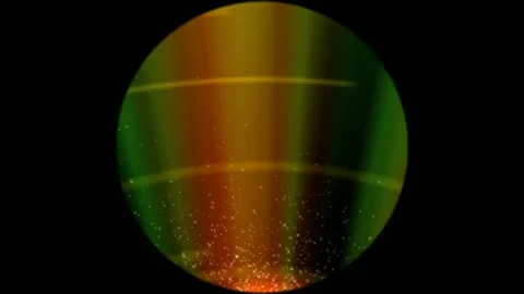 Abstract shiny colorful lights rays moving in circles motion background Stock-Footage 264841513