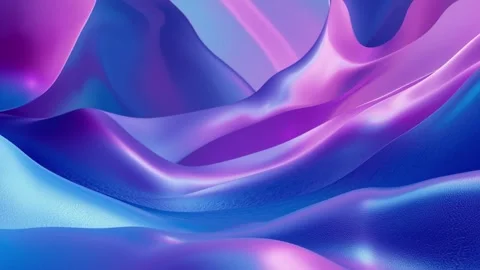 Abstract Shiny Flowing Metallic Surface Texture in Blue and Purple Tones	 Stock Footage 317124088