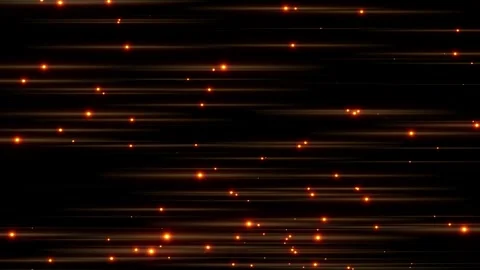 Abstract shiny flying particles with blurred optical flares. Many small oran Stock Footage 249420180