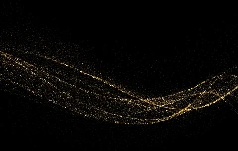 Abstract shiny gold glitter design element. For New Year, Merry Christmas Stock Illustration