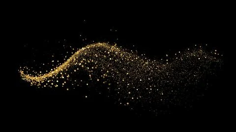 Abstract shiny gold glitter design element. For New Year, Merry Christmas Illustrazione stock