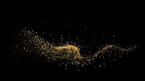 Abstract shiny gold glitter design element. For New Year, Merry Christmas Illustrazione stock
