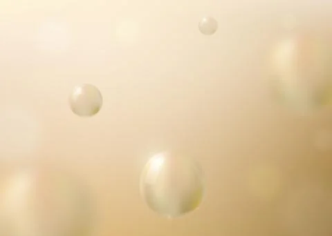 Abstract shiny golden background with liquid fluid for beauty, cosmetic graphic Ilustração Stock