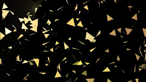 Abstract shiny golden particles for background, falling confetti, party, holiday Stock Footage 161889172