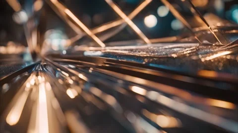 Abstract Shiny Metallic Surface Vídeos de archivo 284741735