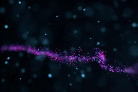 Abstract shiny particle galaxy background Stock Illustration