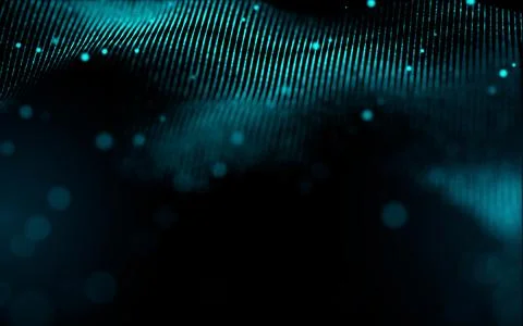 Abstract shiny particle galaxy background Stock Illustration