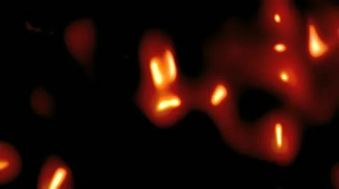 Abstract shiny red blobs Video stock 20716382