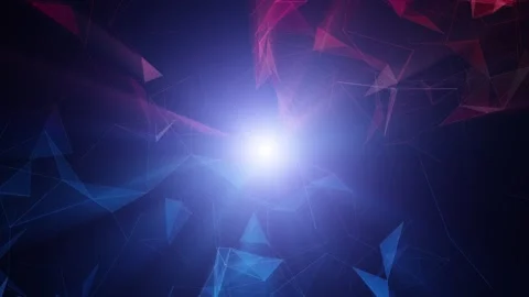 Abstract shiny red blue triangle shapes motion backgrounds Stock Footage 323324688