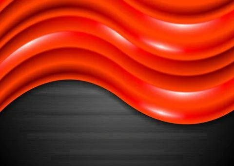 Abstract shiny red waves Abstract shiny red waves. Corporate vector backgr... Foto stock