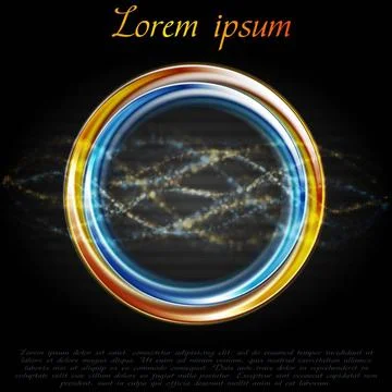 Abstract shiny round shapes. Vector logo eps 10 Abstract shiny round shape... Foto stock