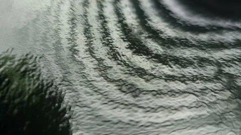 Abstract shiny smooth wave, green black backround. Video stock 239381540