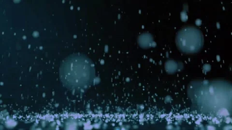 Abstract shiny snowflakes bouncing motion background Stock-Footage 260376285