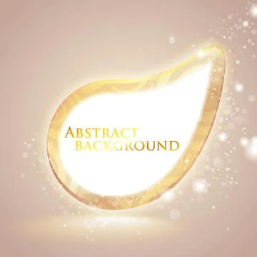 Abstract shiny speech bubble Stock Illustration