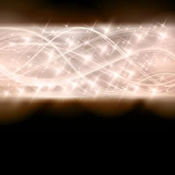 Abstract shiny star border Stock Illustration