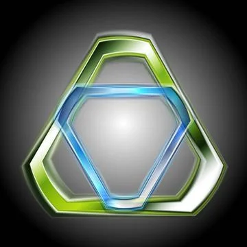 Abstract shiny triangle shapes. Vector logo eps 10 Abstract shiny triangle... 写真素材