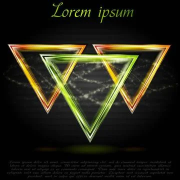Abstract shiny triangle shapes. Vector logo eps 10 Abstract shiny triangle... 스톡 사진