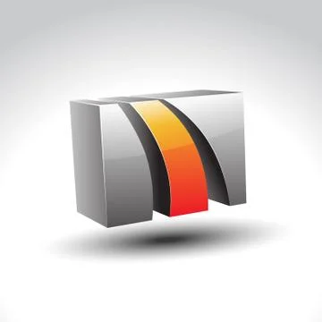 Abstract shiny vector shape design Stock Illustration