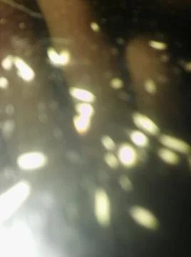 Abstract shiny wallpaper with different elements and particles 写真素材