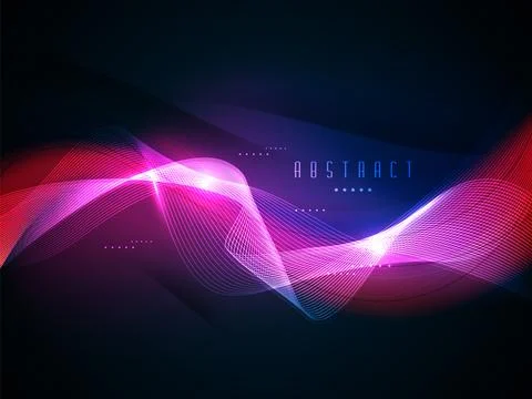 Abstract shiny wave background. EPS 10. Stock Illustration
