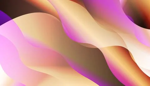 Abstract Shiny Waves. For Your Design Wallpapers Presentation. Vector Illustr Stock Illustration