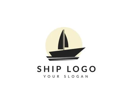 Abstract Ship Logo Design	 Stock Illustration