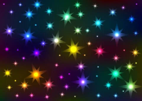 Abstract the shone star sky Stock Illustration