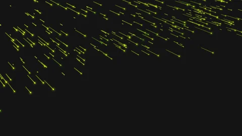 Abstract shooting particles background green Video stock 209484624