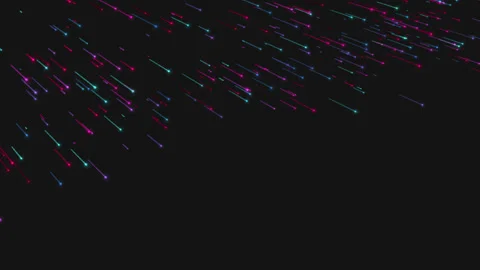 Abstract shooting particles background neon Video stock 209484638