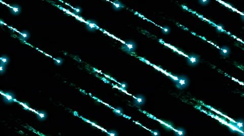 Abstract Shooting Star Animation - Loop Blue Stock Footage 63388094