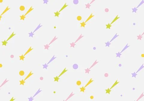 Abstract shooting star seamless pattern background. Vector illustration. 스톡 일러스트