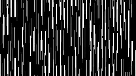 Abstract short narrow lines of white color flowing from the bottom to the top on Stock Footage 124468432