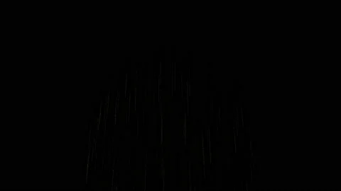 Abstract Shot Fireworks Explosion Set  In Night Sky 4K Animation Background. Stock Footage 144831408