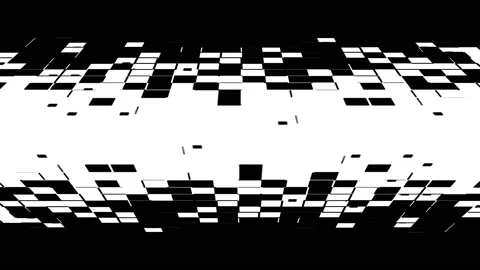 Abstract shutters transition mask Vídeo Stock 170394084