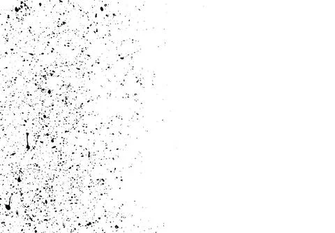Abstract side frame resource with black paint splatter texture, frame shape.. Stock Illustration