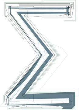 Abstract Sigma Sum sign 스톡 일러스트