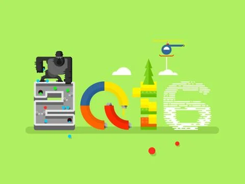 Abstract sign 2016 with monkey Stock Illustration