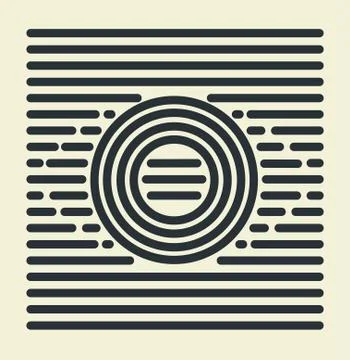 Abstract sign of eye Illustrazione stock