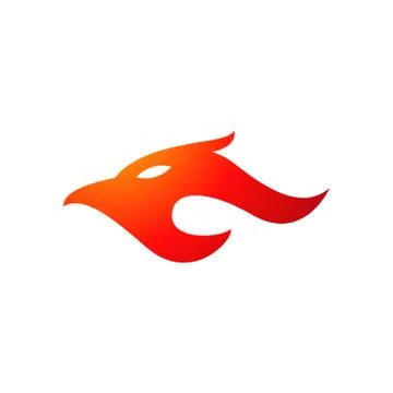 Abstract sign of the Flame eagle Stock Illustration