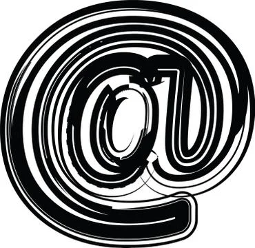 Abstract at sign Stock-Illustration