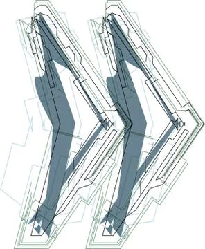 Abstract sign Stock Illustration