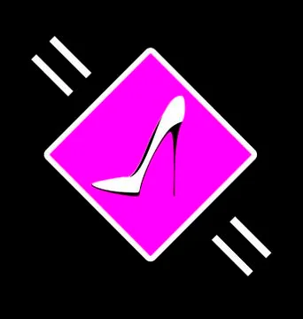 Abstract sign of shoe Stock Illustration