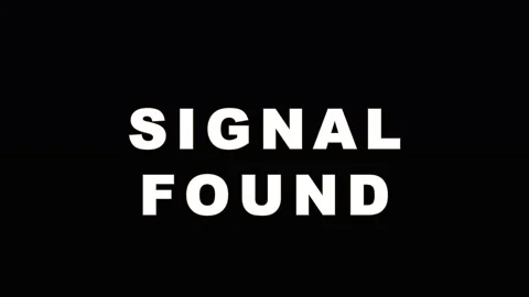 Abstract Signal Found Text Animation with Glitch Effect and Color Bars Duri.. Video stock 343479477