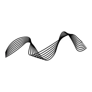 Abstract signal waves forming rhythmic pattern background Illustrazione stock